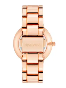 Nine West Women Dial & Bracelet Style Straps Analogue Watch NW-2098NVRG