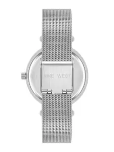 Nine West Women Dial & Stainless Steel Bracelet Style Straps Analogue Watch NW-2949NVSV