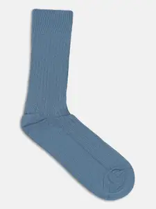 Blackberrys Men Striped Calf-Length  Socks