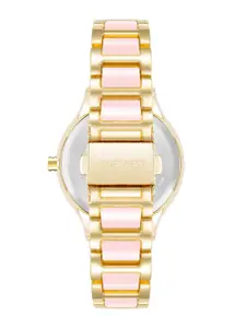 Nine West Women Dial & Bracelet Style Straps Analogue Watch NW-2908BHGB