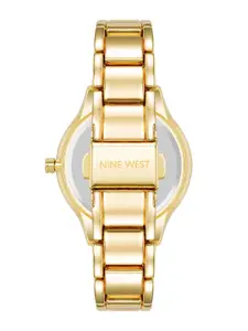 Nine West Women Dial & Bracelet Style Straps Analogue Watch NW-2930LPGB