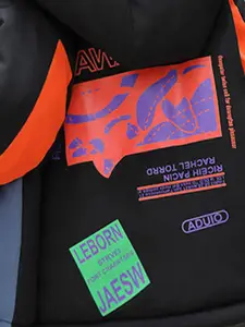 INCLUD Boys Printed Hooded Open Front Jacket