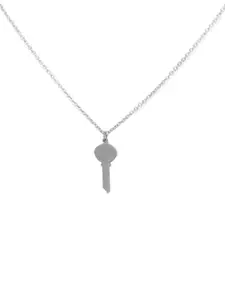 DressBerry Girls 925 Sterling Silver Love Key Pendant with Chain