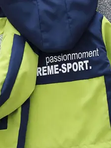 INCLUD Boys Printed Hooded Neck Open Front Jacket