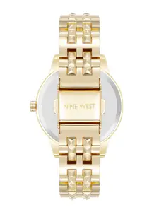Nine West Women Dial & Bracelet Style Straps Analogue Watch NW-3048SVGB