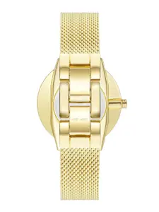 Nine West Women Dial & Stainless Steel Bracelet Style Straps Analogue Watch NW-1980PKGB