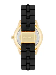 Nine West Women Dial & Bracelet Style Straps Analogue Watch NW-2960GPBK