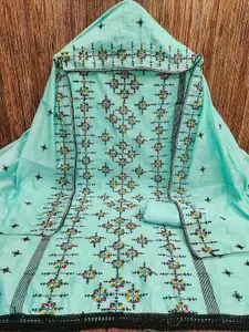 KALINI Ethnic Motifs Embroidered Unstitched Dress Material