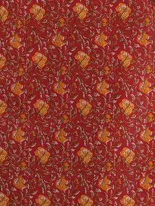 FASHOR Floral Printed Sequinned V Neck Straight Kurta