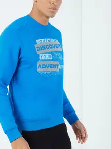 Wildcraft Men Typography Printed Round Neck Cotton Pullover Sweatshirt