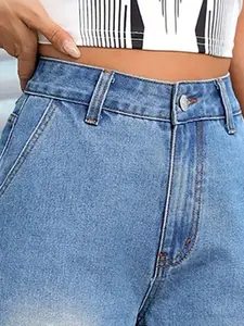 Kotty Women Straight Fit High-Rise Stretchable Jeans