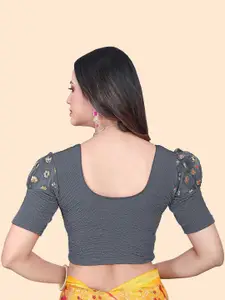 SHREEJI DESIGNER Woven Design Stretchable Saree Blouse