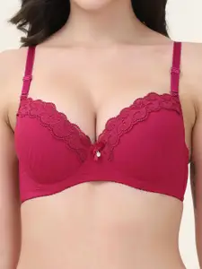 PrettyCat Women's Medium Coverage Underwired Lightly Padded T-Shirt Bra