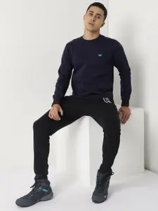 Wildcraft Men Solid Round Neck Cotton Pullover Sweatshirt