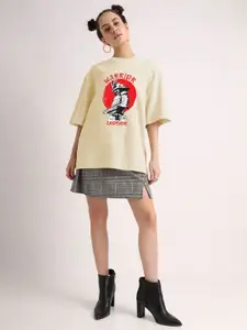 Leotude Women Printed Applique T-shirt