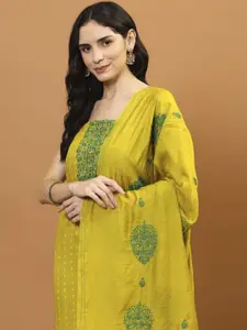 Meena Bazaar Embroidered Unstitched Dress Material