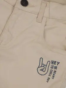 Gini and Jony Boys Typography Printed Regular Fit Shorts