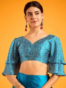 Sangria Printed Saree With Blouse Piece