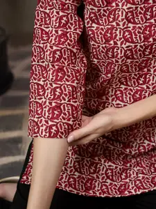 Anouk Rustic Paisley Printed Pure Cotton Short Kurti