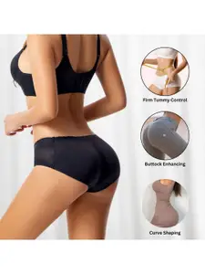 CareDone Pack of 2 Women High Rise Breathable Padded Butt Enhancing Lifter Shapewear