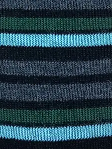 Louis Philippe Men Pack Of 3 Patterned Shoe Liners Socks