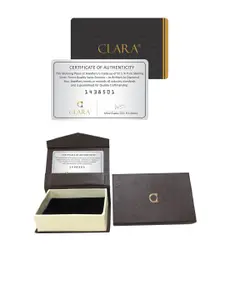 Clara  925 Sterling Silver Rhodium-Plated Cubic Zirconia Studded Pendants with Chains