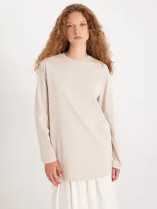 DeFacto Pure Cotton Round Neck Long Sleeve Sweaters