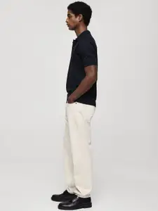 MANGO MAN Fine Knit Pure Cotton Polo T-shirt