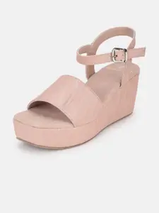 Marc Loire Women Embellished PU Wedge Sandals