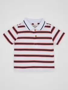 DeFacto Boys Striped Polo Collar Cotton T-shirt