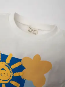 DeFacto Girls Graphic Printed Round Neck Cotton T-shirt