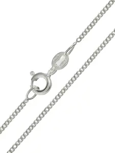 DressBerry 925 Sterling Silver Silver-Plated Floral Pendant With Chain