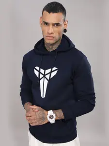 ADRO Men Printed Hooded Sweatshirt