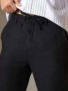 Banana Club Men Relaxed Fit Linen Trousers