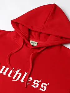 ADRO Men Graphic Printed Hood Cotton Pullover Sweatshirt