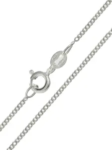 DressBerry 925 Sterling Silver Silver-Plated Heart Shaped Pendant With Chain