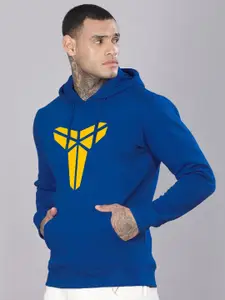 ADRO Men Graphic Printed Hood Cotton Pullover Sweatshirt