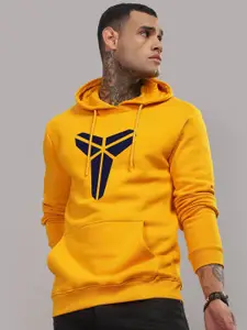 ADRO Men Cotton Graphic Printed Hooded Neck Pullover Sweatshirt