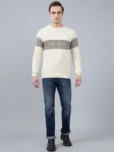 Cantabil Men Typography Printed Pullover Sweater