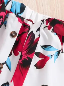 INCLUD Girls Printed Top With Skirt