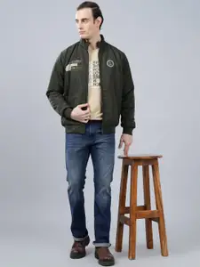 Cantabil Men Mock Collar Bomber Winter Jacket