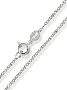DressBerry 925 Sterling Silver Silver-Plated Contemporary Pendant With Chain