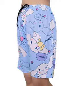 BAESD Girls Graphic Printed Lapel Collar Shirt with Shorts