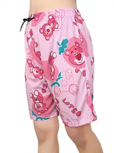 BAESD Girls Graphic Printed Lapel Collar Shirt with Shorts