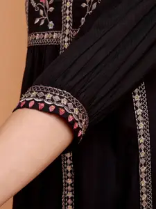 Atha Fashion Women Floral Embroidered Thread Work Pure Cotton Thread Work Empire Kurti