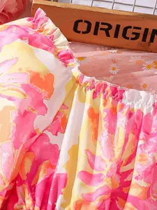 INCLUD Girls Floral Printed Fit & Flare Dress