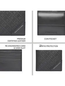 Tommy Hilfiger Men Geometric Leather Two Fold Wallet