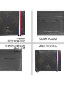 Tommy Hilfiger Men Solid Leather Money Clip