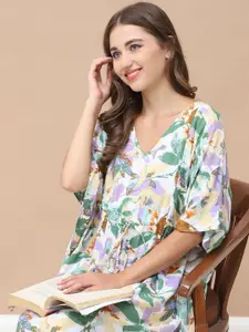 Secret Wish Printed Maternity Kaftan Nightdress