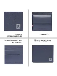 Tommy Hilfiger Men Solid Leather Two Fold Wallet